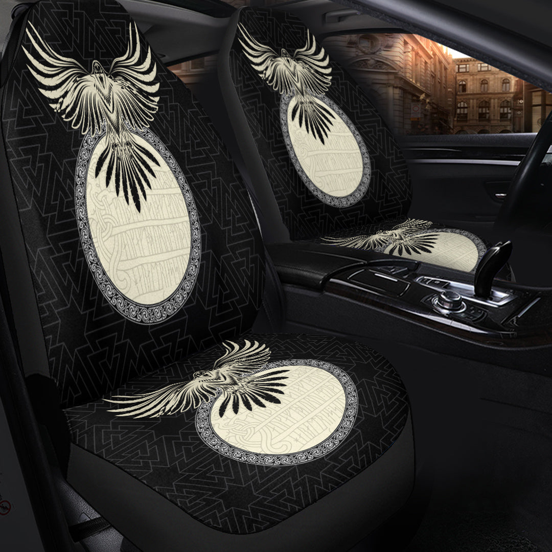 Viking Car Seat Cover Viking Raven Gold