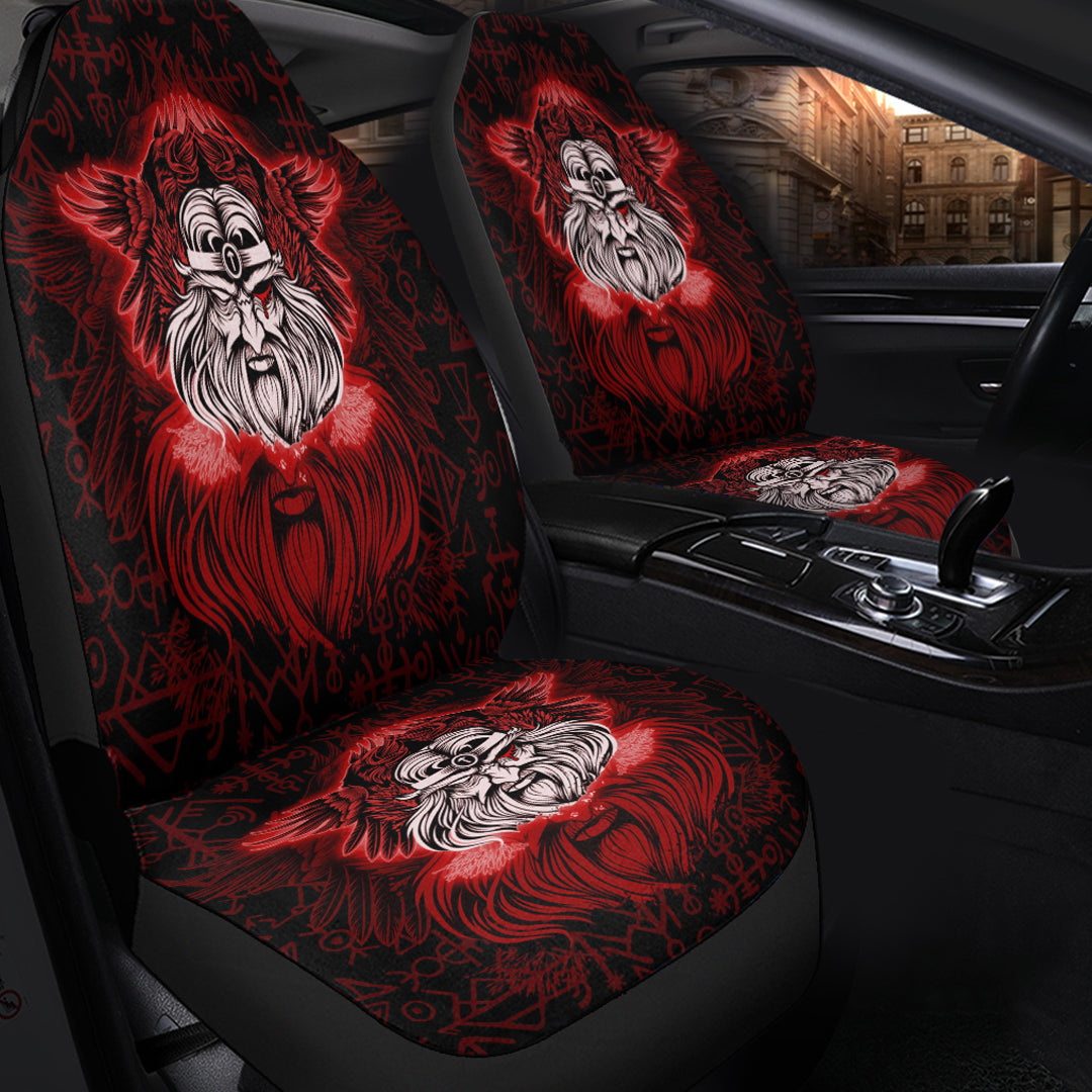 Viking Car Seat Cover Viking Odin Red