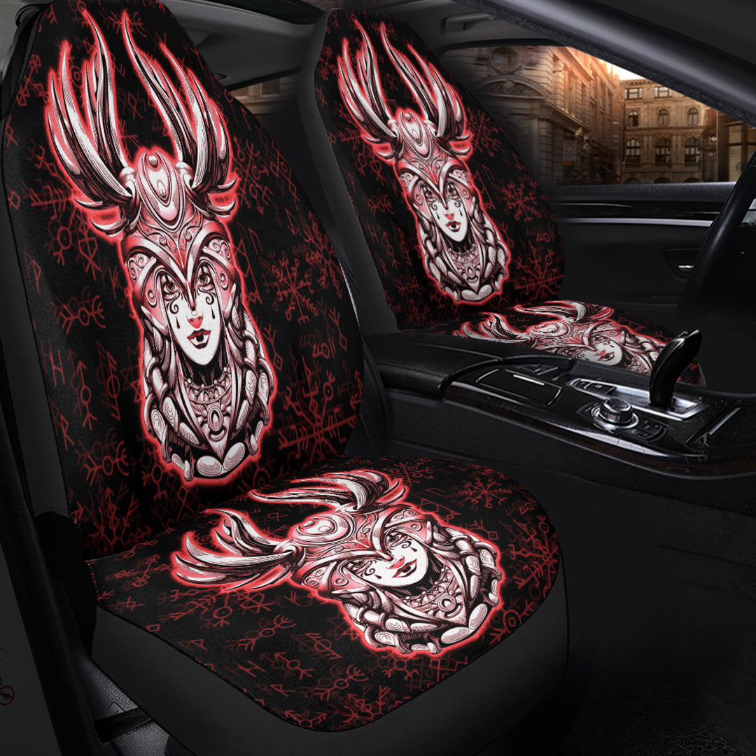 Viking Car Seat Cover Viking Valkyrie Red