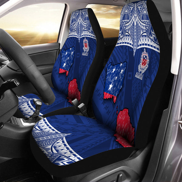 Samoa TOA Rugby Car Seat Cover Map Style