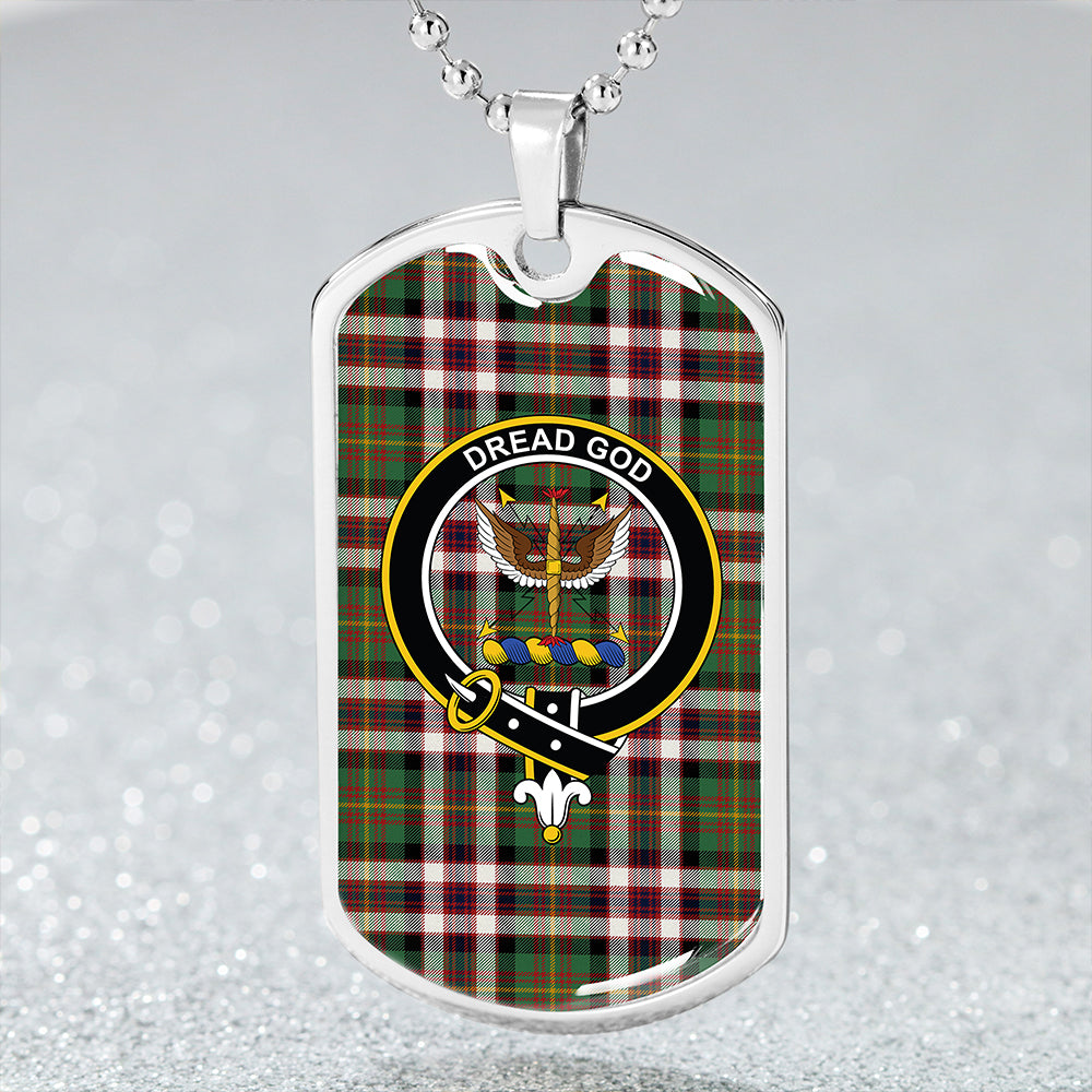 Carnegie Dress Dance Clan Badge Classic Tartan Dog Tag Necklace