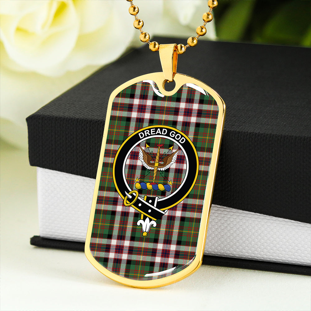 Carnegie Dress Dance Clan Badge Classic Tartan Dog Tag Necklace