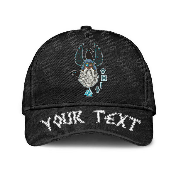 Custom Viking Classic Cap Cartoon Of The Norse God Odin