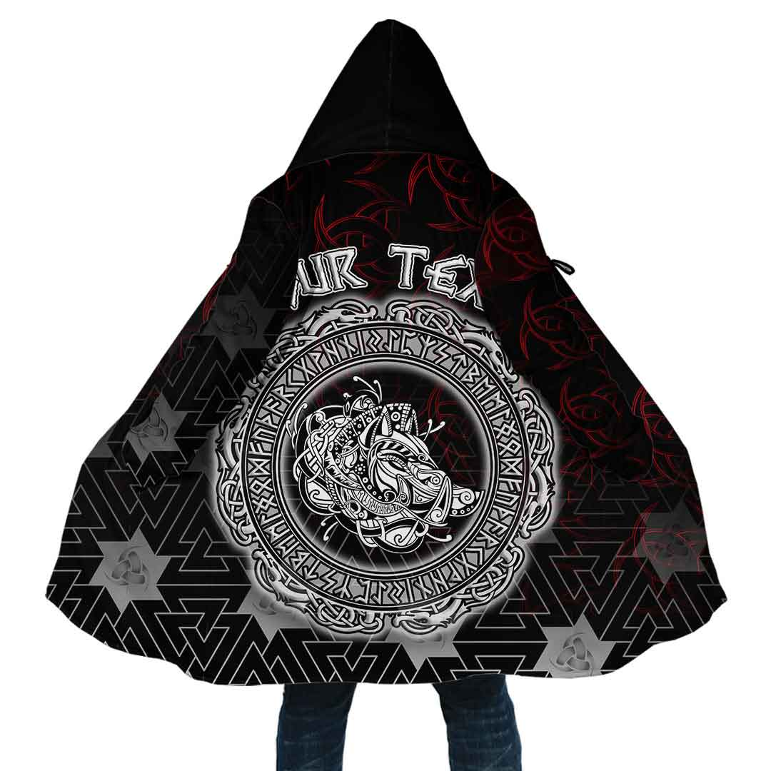 Custom Viking Hooded Coat Celtic Boar Special Style