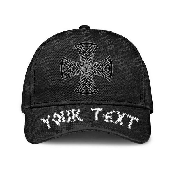 Custom Viking Classic Cap Celtic National Ornament In The Shape Of Cross