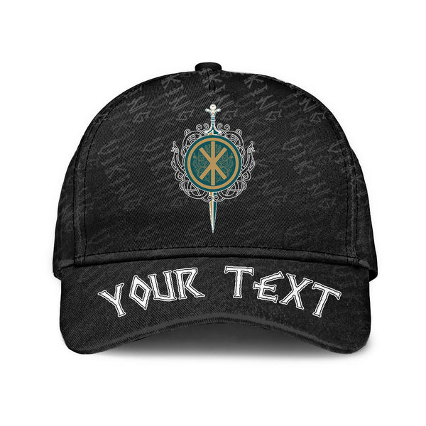 Custom Viking Classic Cap Celtic Sword And Celtic Scandinavian Ornaments