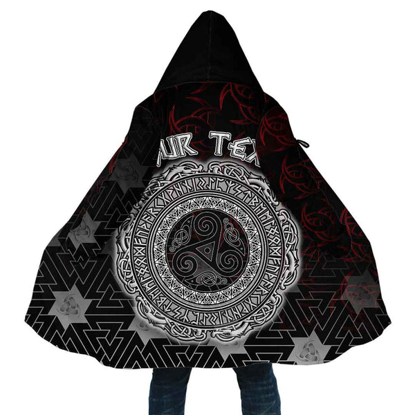 Custom Viking Hooded Coat Celtic The Triskele Special Style