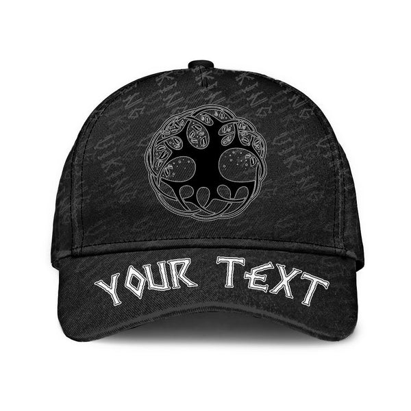 Custom Viking Classic Cap Celtic Tree Of Life On White Background