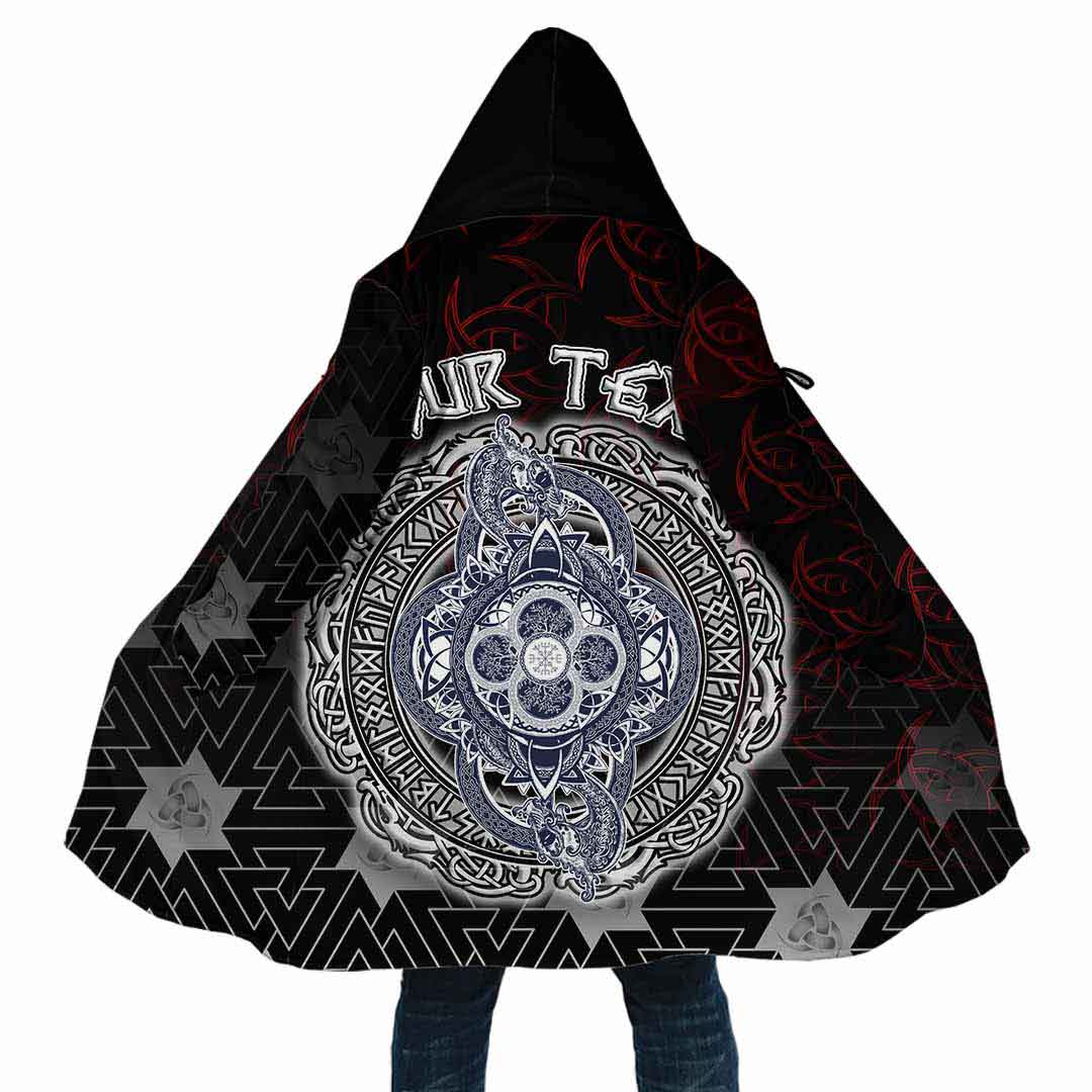 Custom Viking Hooded Coat Celtic Tree Of Life Tattoo Special Style