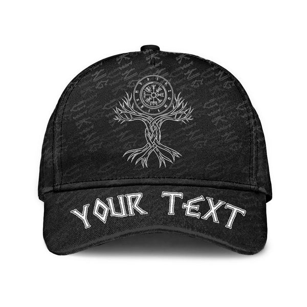 Custom Viking Classic Cap Celtic Tree Of Life Vegvisir