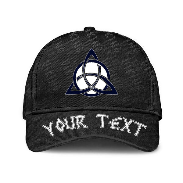 Custom Viking Classic Cap Celtic Trinity Knot And Butterfly