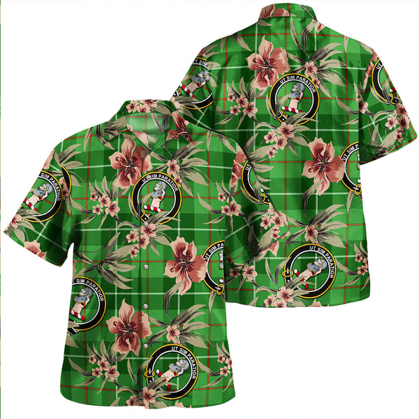 Scottish Tartan Clephan (or Clephane) Clan Hawaiian Shirt Tropical Old Style