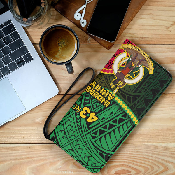 Vanuatu Clutch Purse Independence Day 43rd Anniversary Style