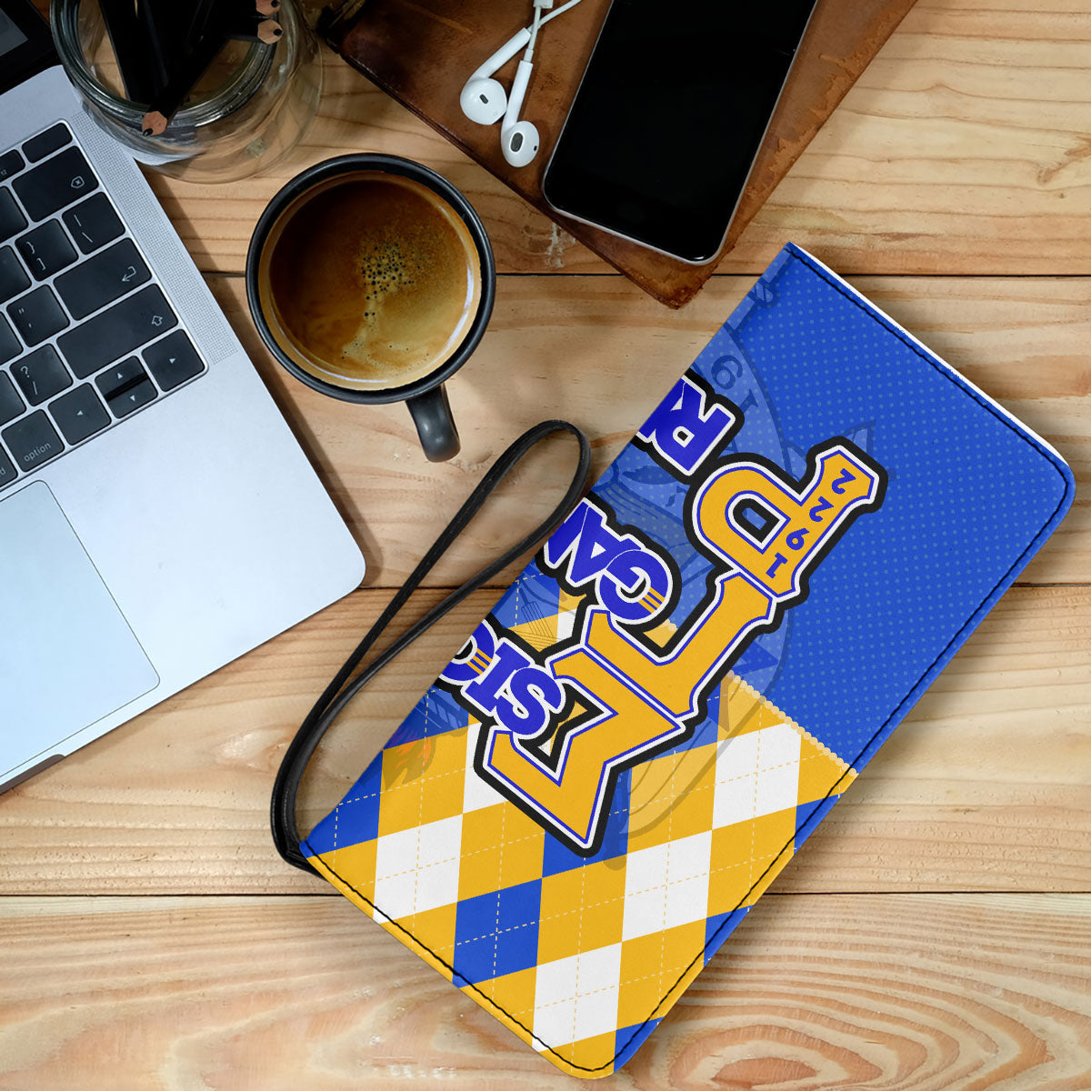 Sorority Clutch Purse - Christmas Sigma Gamma Rho Girl Clutch Purse Rhombus Pattern Style