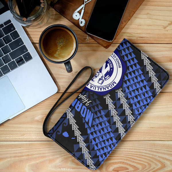 Hawaii Moanalua High School Clutch Purse Map Style