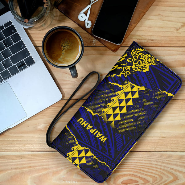 Hawaii Waipahu High School Clutch Purse Polynesian Turtle Style