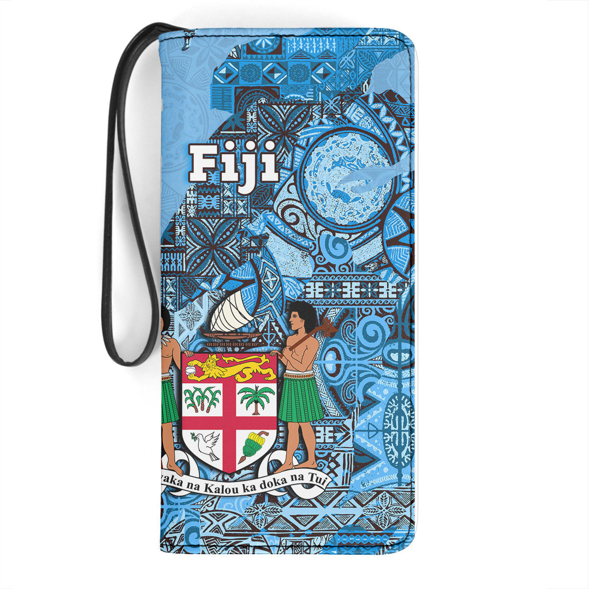 Fiji Flag & Coat Of Arms Clutch Purse