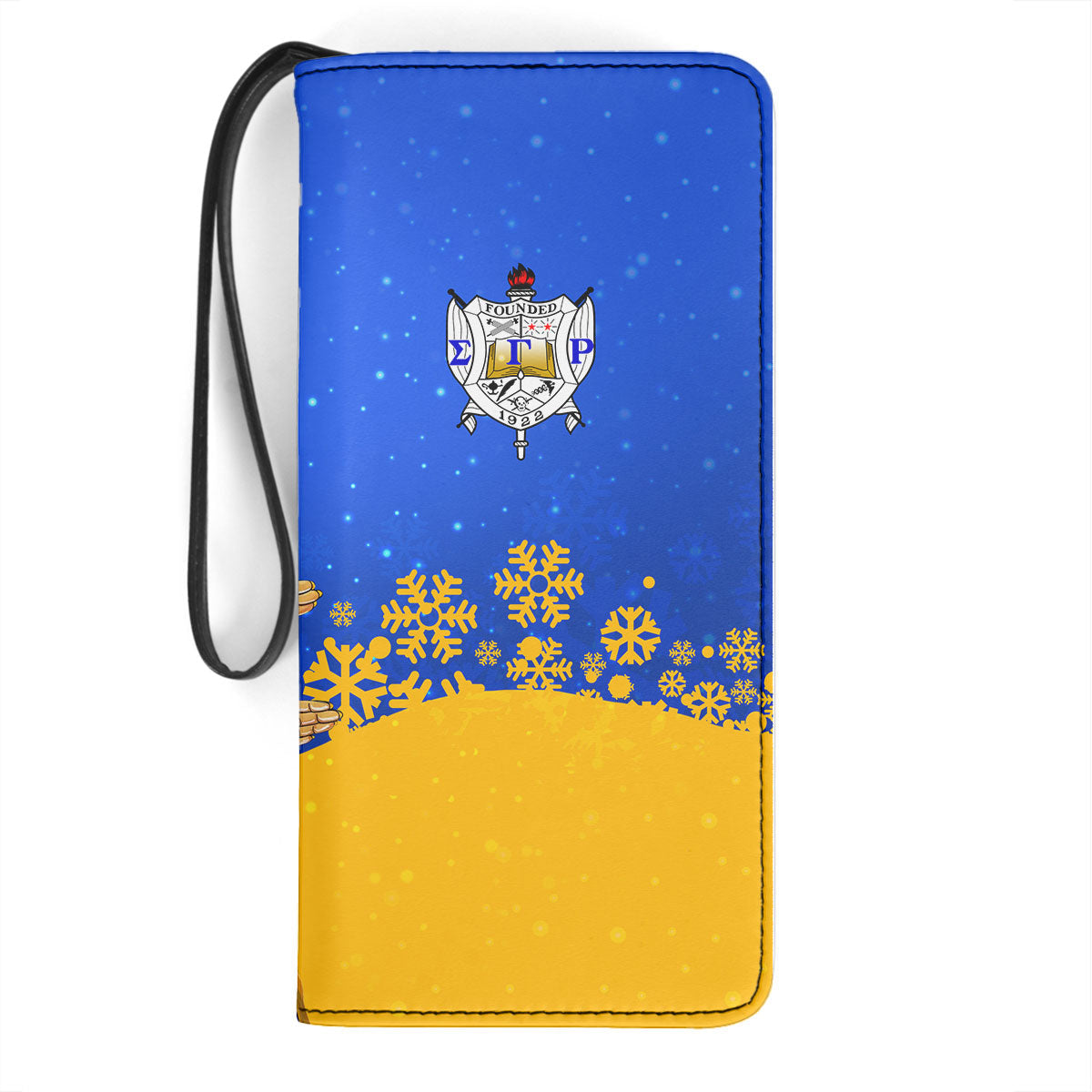 Sorority Clutch Purse - Sigma Gamma Rho Christmas Girl Clutch Purse Pretty Poodles Style