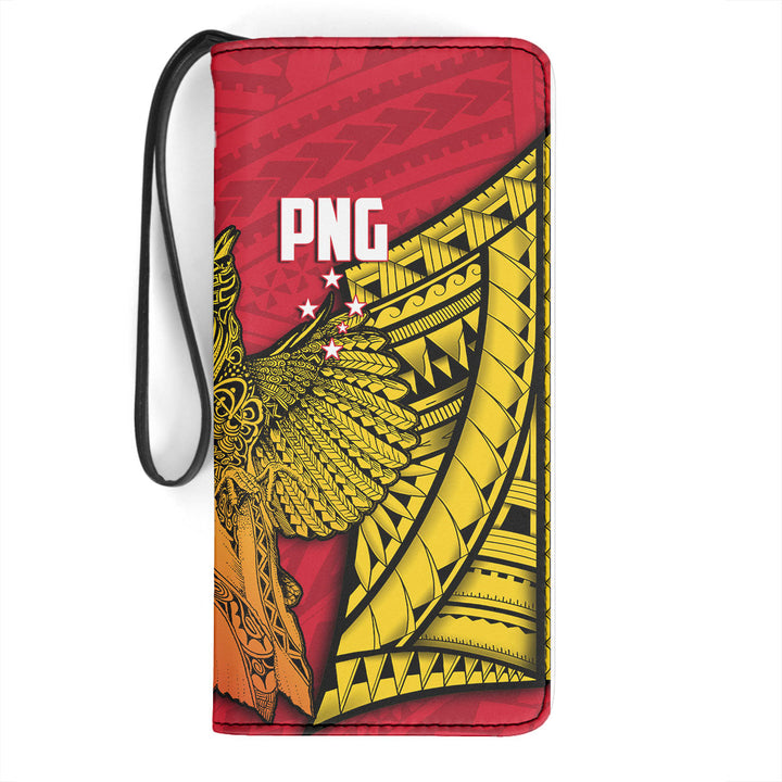 Papua New Guinea Independence Day Clutch Purse Raggiana Bird of Paradise Style