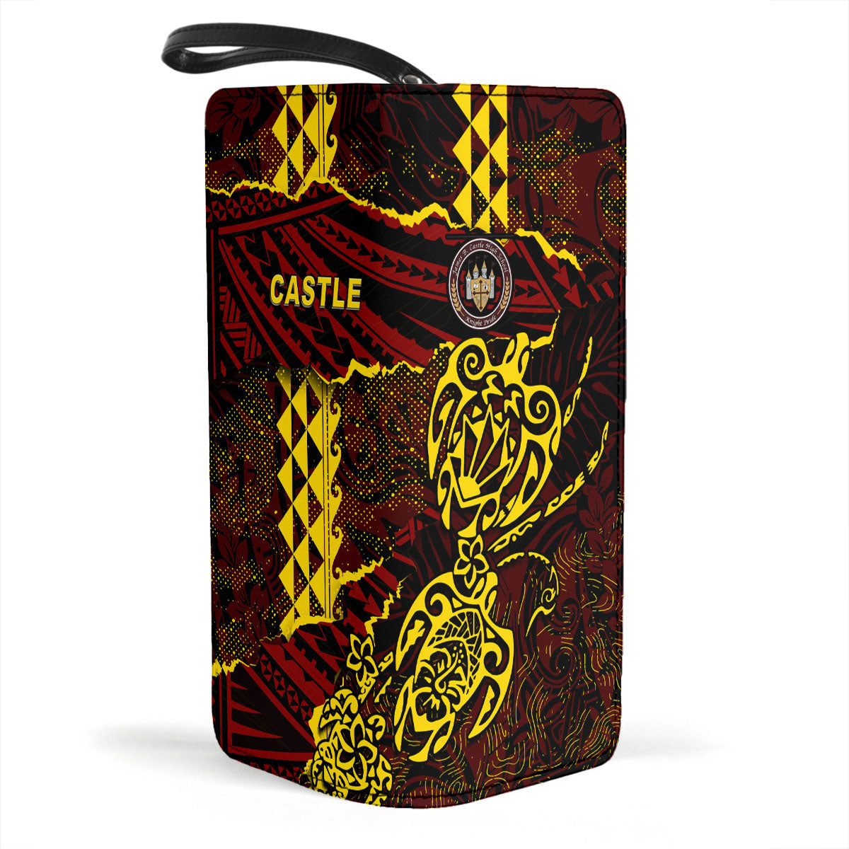 Hawaii Castle High School Clutch Purse Polynesian Turtle Style