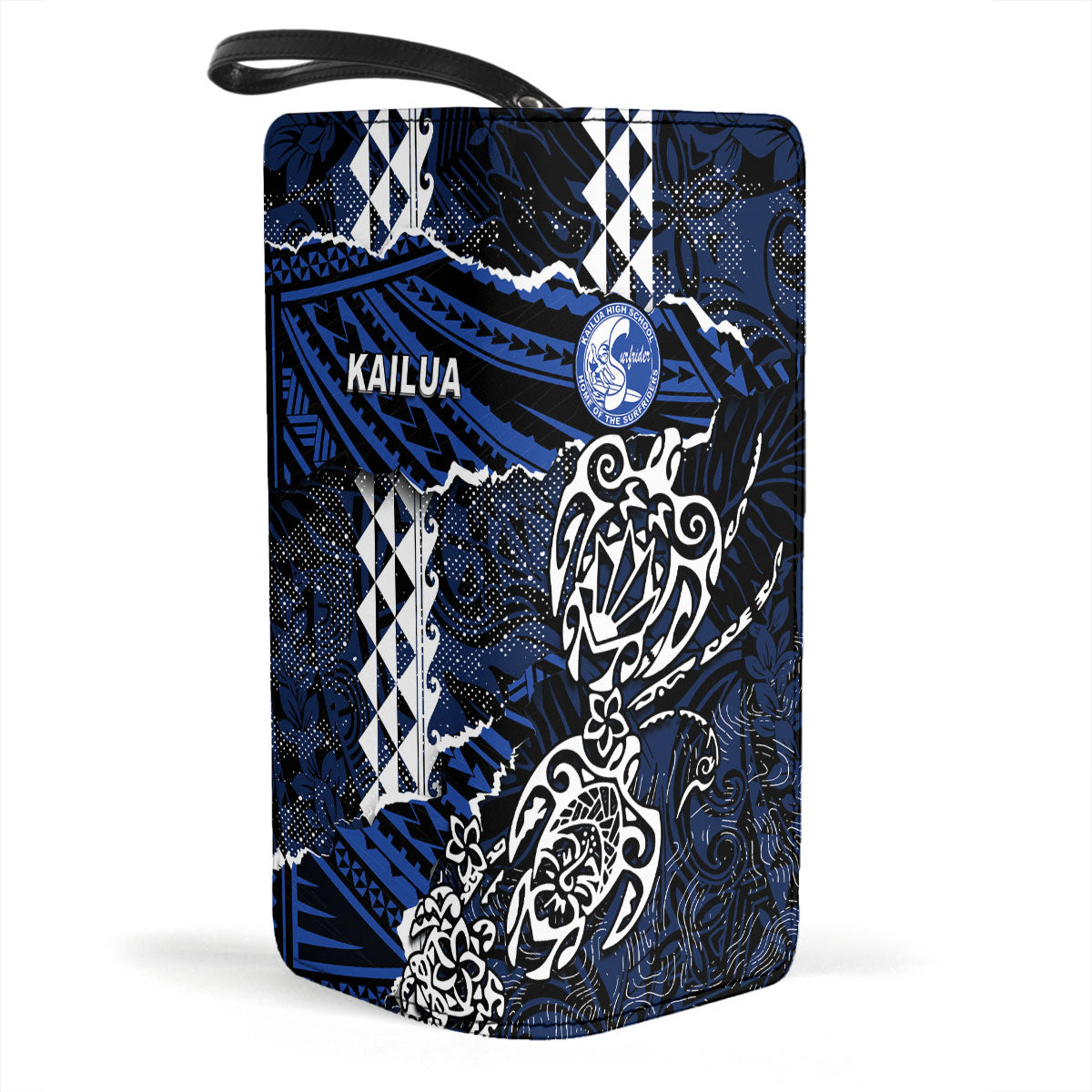 Hawaii Kailua High School Clutch Purse Polynesian Turtle Style