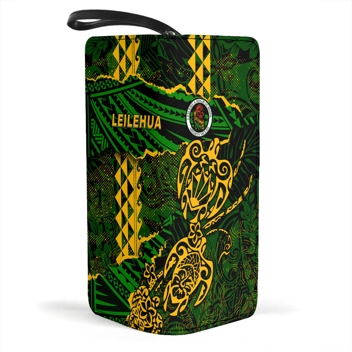 Hawaii Leilehua High School Clutch Purse Polynesian Turtle Style