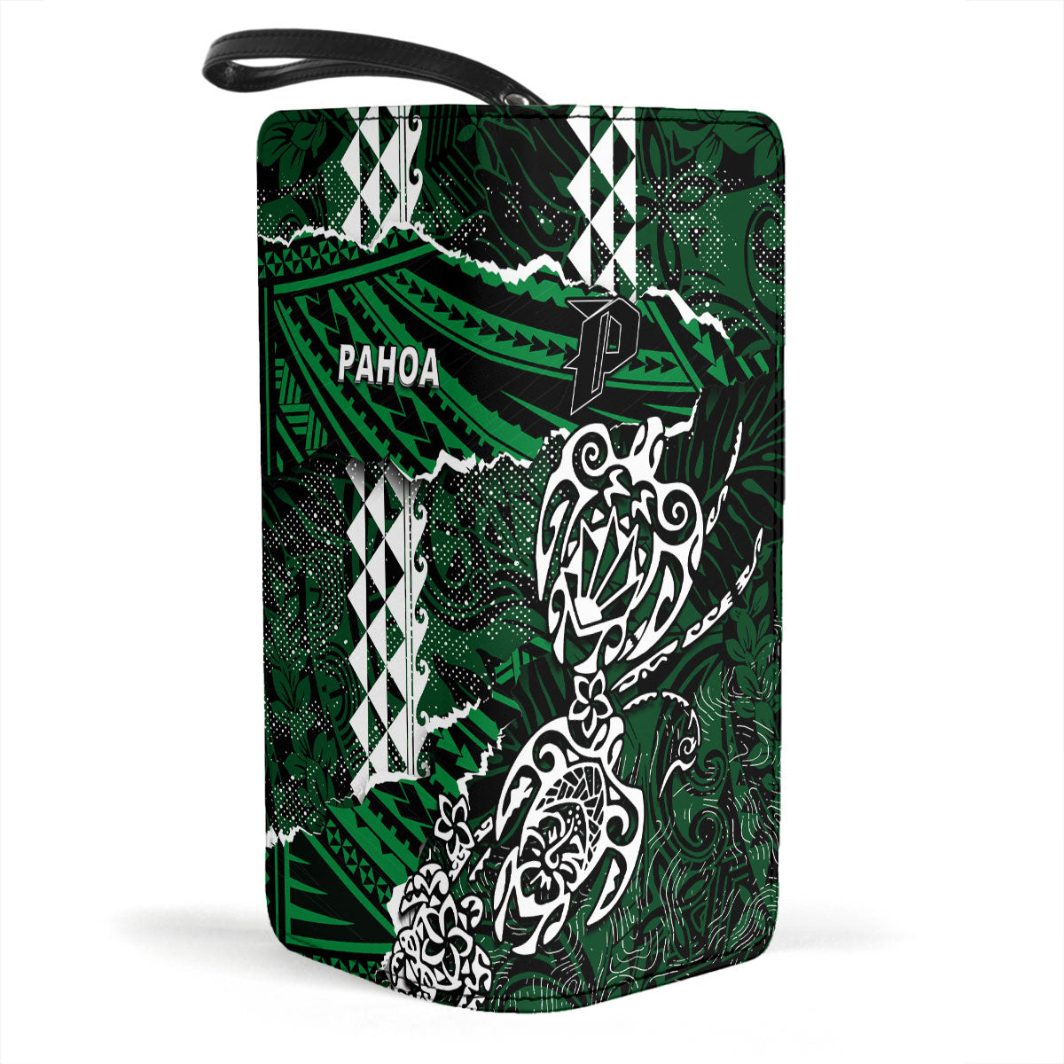 Hawaii Pahoa High & Intermediate School Clutch Purse Polynesian Turtle Style