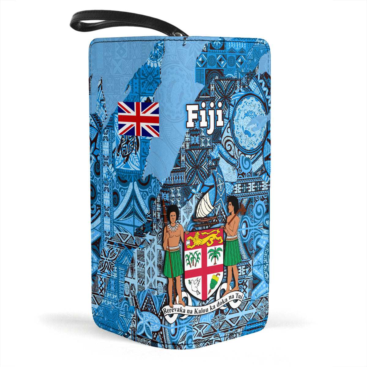 Fiji Flag & Coat Of Arms Clutch Purse