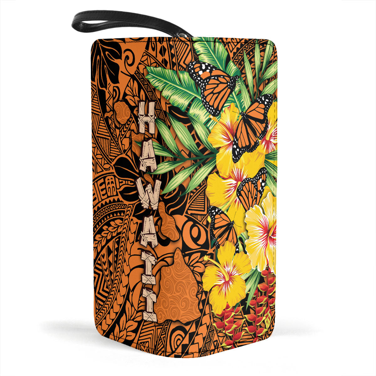 Hawaii Clutch Purse Kamehameha Butterfly Tropical Style