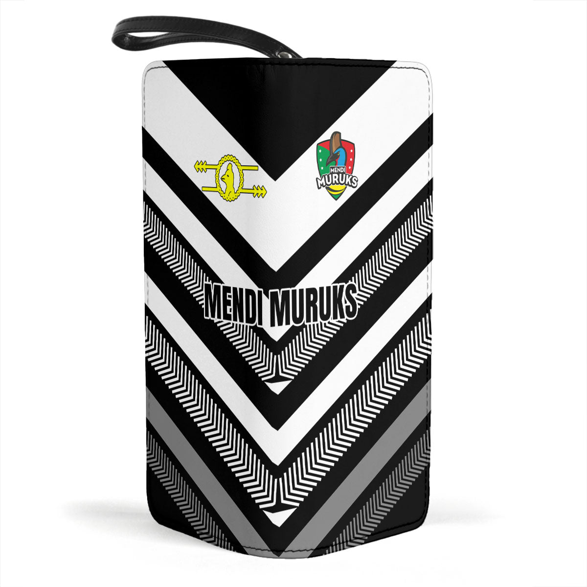 Mendi Muruks Clutch Purse Papua New Guinea Rugby Black & White Style