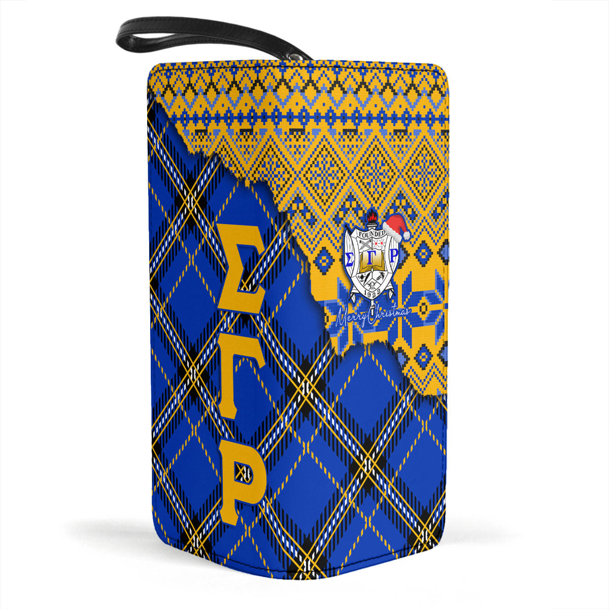 Sorority Clutch Purse - Christmas Sigma Gamma Rho Girl Clutch Purse Plaid Background Style