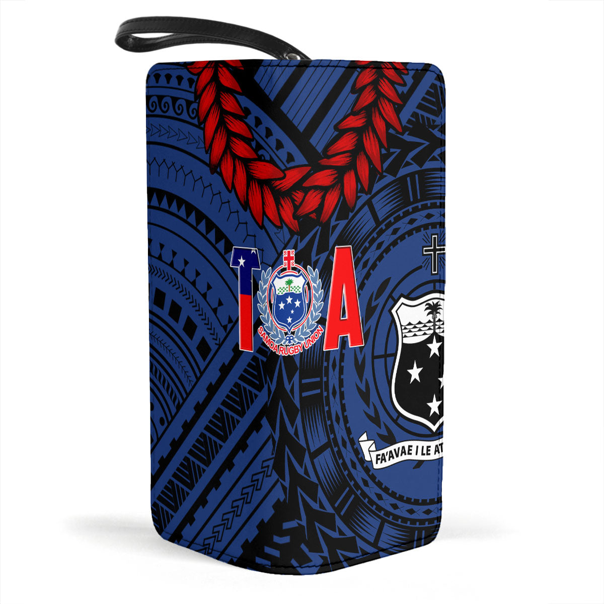 Samoa TOA Rugby Clutch Purse Ulafala Style