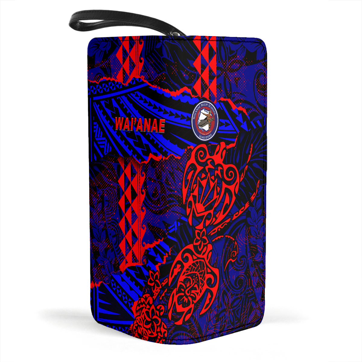 Hawaii Waianae High School Clutch Purse Polynesian Turtle Style