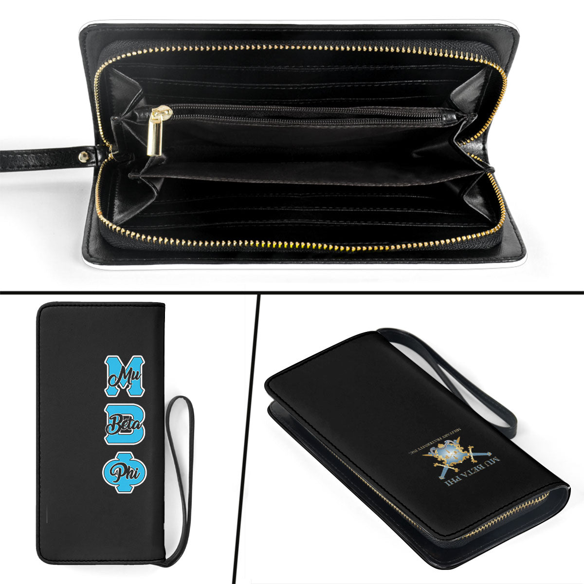 Fraternity Clutch Purse - Mu Beta Phi Clutch Purse Original Dark Style