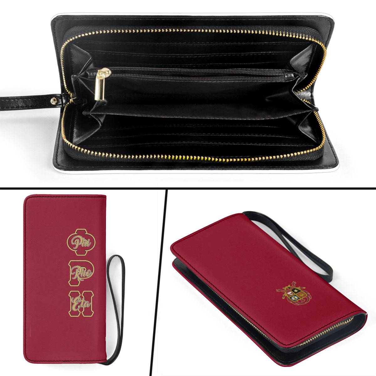 Fraternity Clutch Purse - Phi Rho Eta Clutch Purse Original Maroon Style