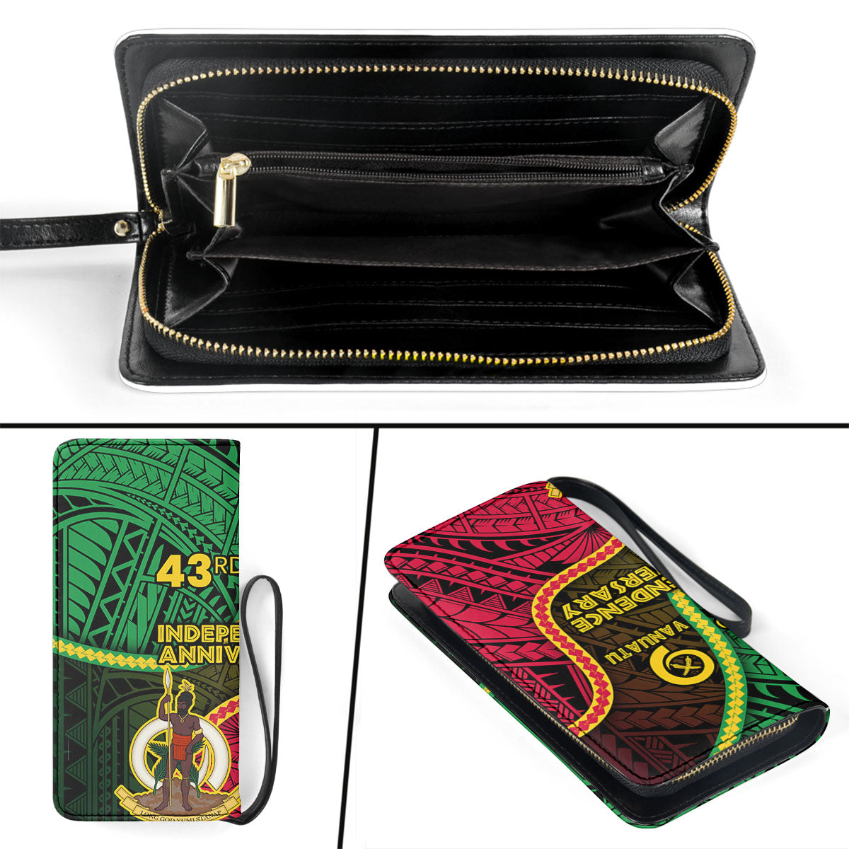 Vanuatu Clutch Purse Independence Day 43rd Anniversary Style