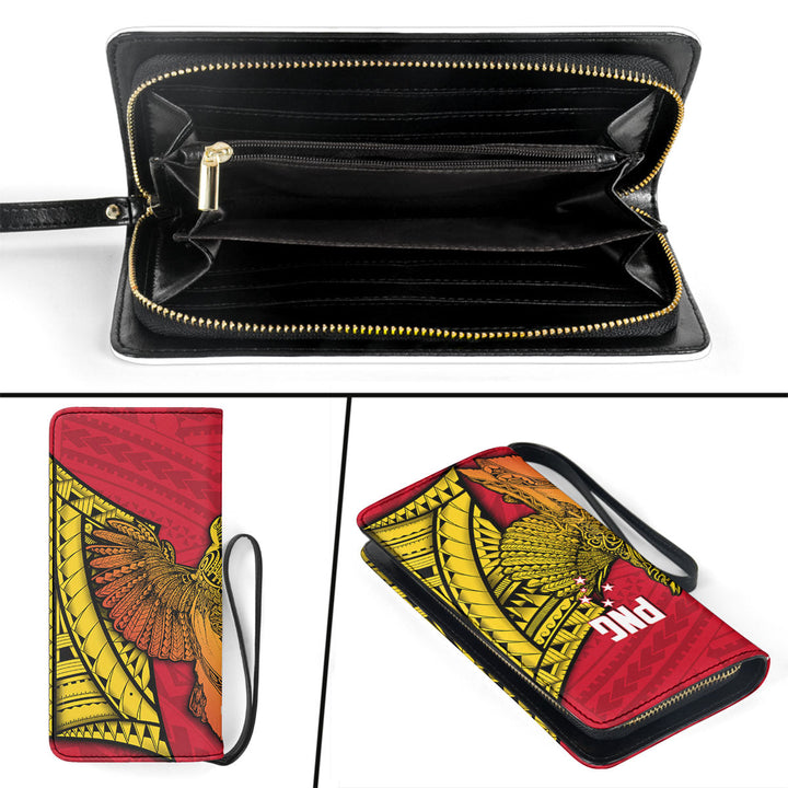 Papua New Guinea Independence Day Clutch Purse Raggiana Bird of Paradise Style