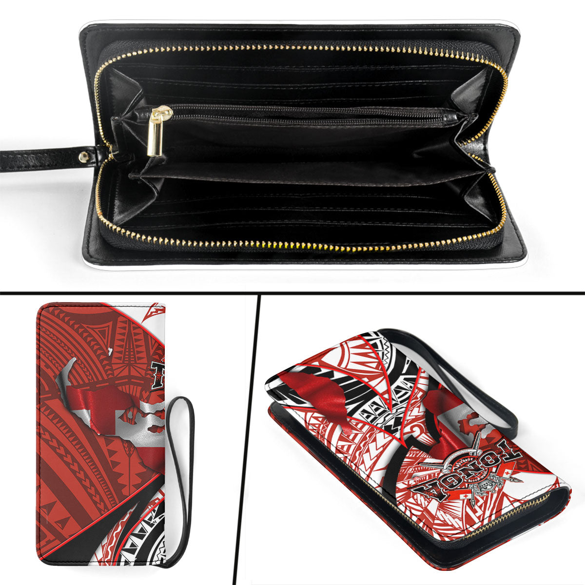 Tonga In My Heart Royal Coat Of Arms Clutch Purse