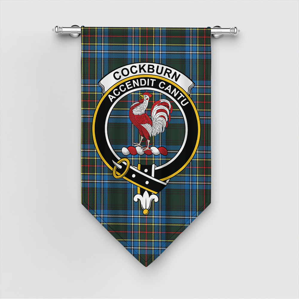 Cockburn Modern Tartan Classic Crest Gonfalon