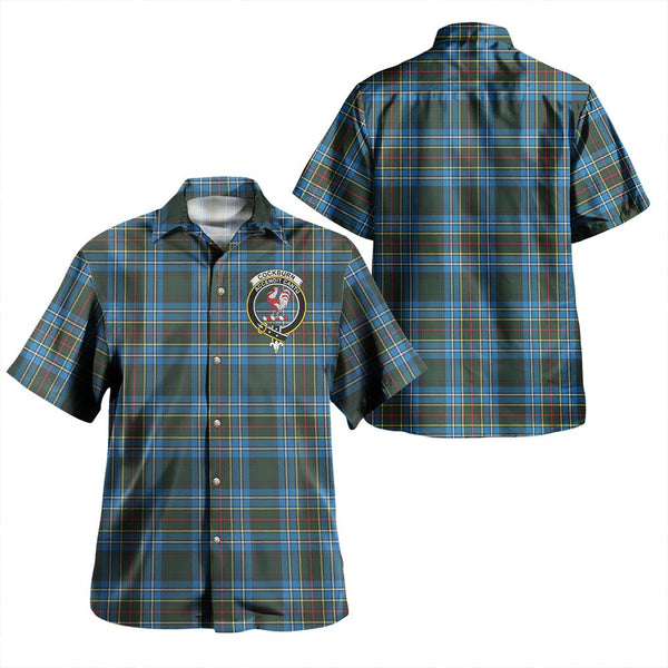 Scottish Tartan Cockburn Modern Clan Hawaiian Shirt Crest Style