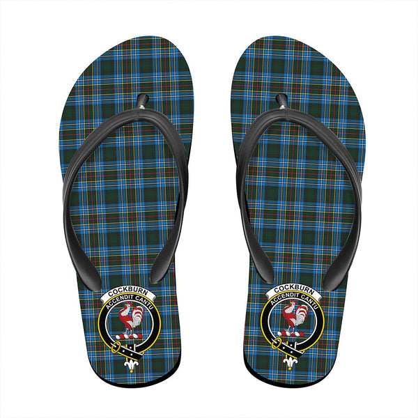 Cockburn Modern Tartan Crest Flip Flop