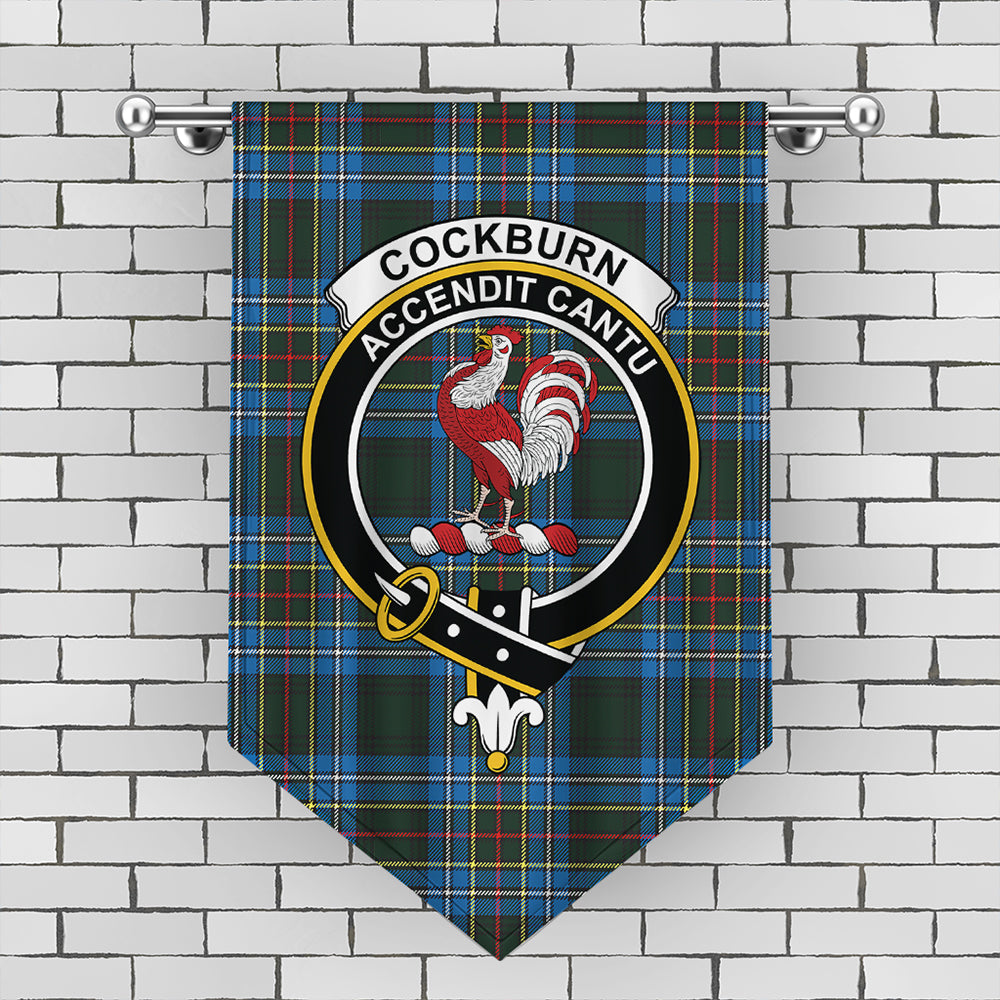 Cockburn Modern Tartan Classic Crest Gonfalon