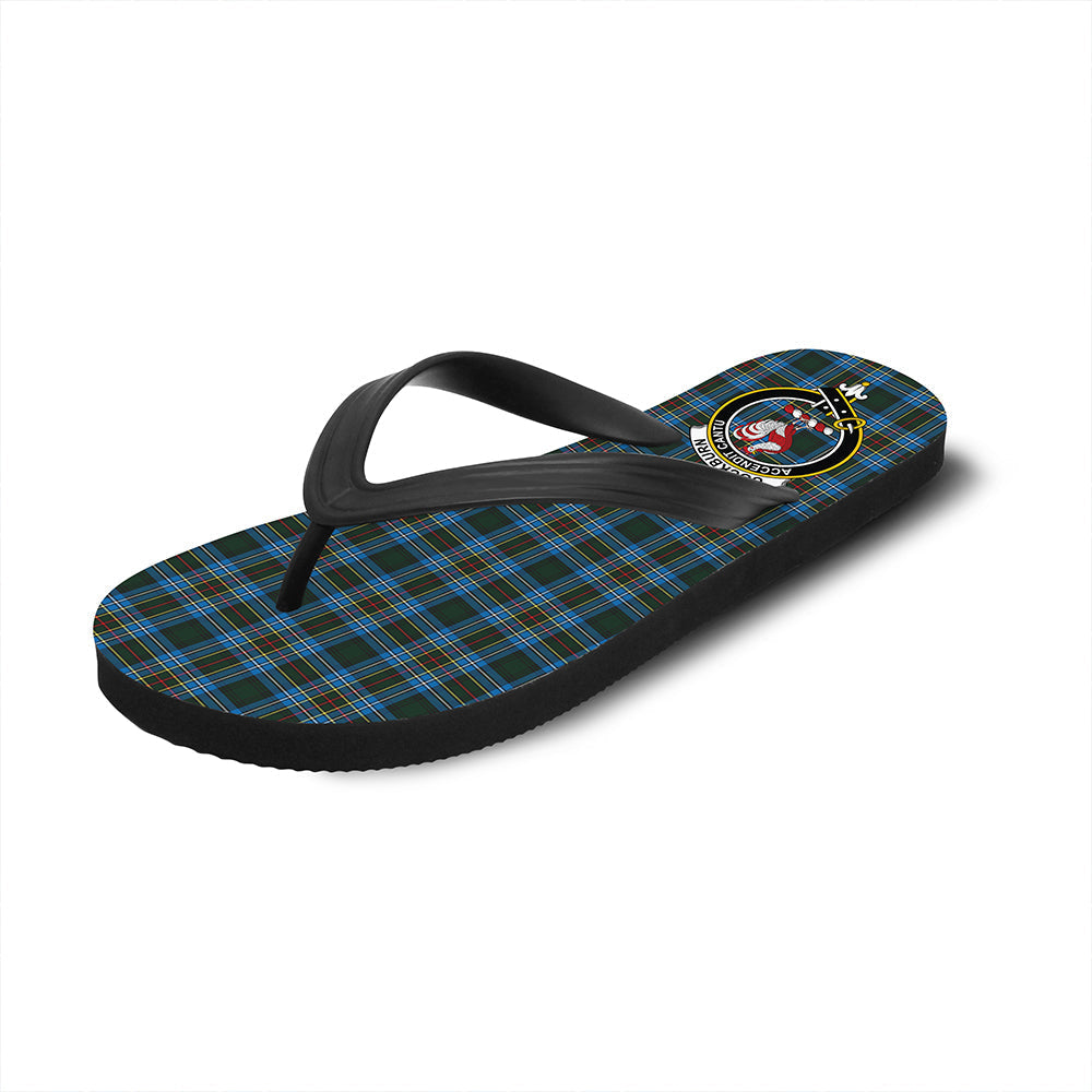 Cockburn Modern Tartan Crest Flip Flop