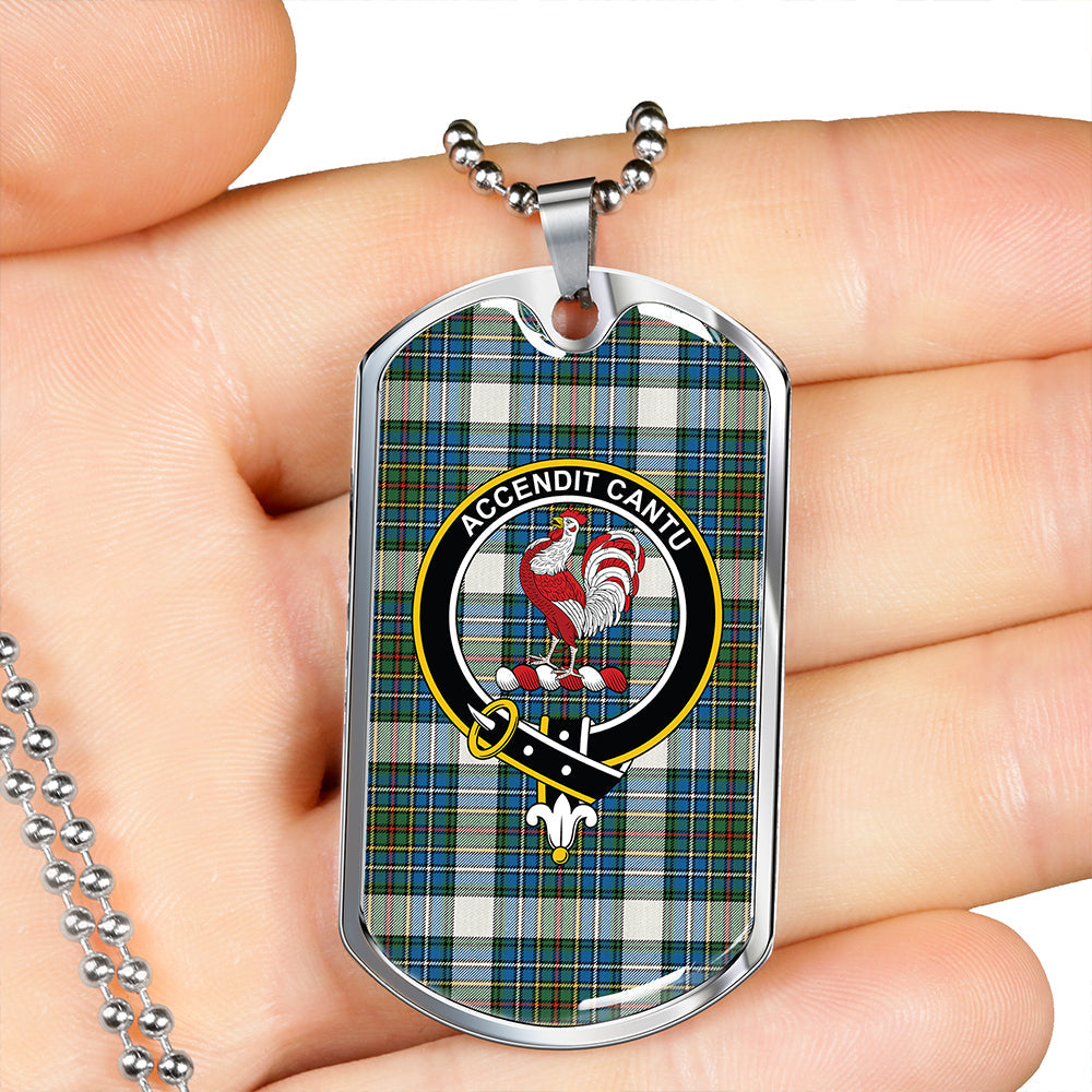 Cockburn (Coburn) of Ormiston Dress Ancient Clan Badge Classic Tartan Dog Tag Necklace