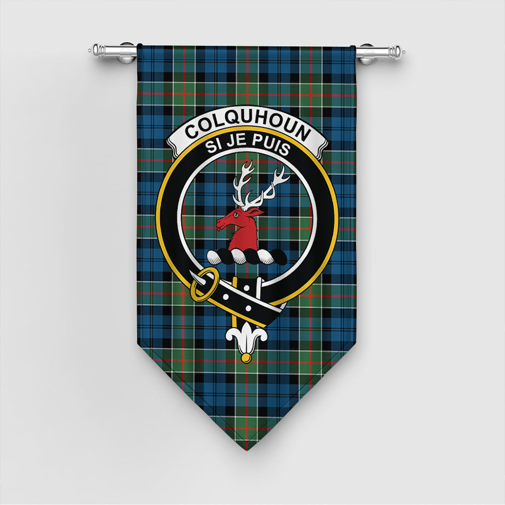 Colquhoun Ancient Tartan Classic Crest Gonfalon