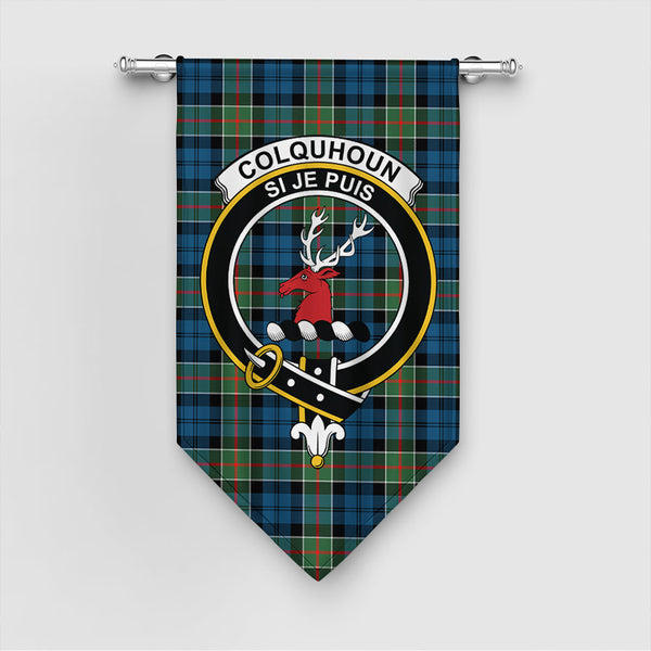 Colquhoun Ancient Tartan Classic Crest Gonfalon