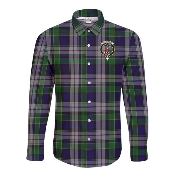 Colquhoun DressTartan Crest Long Sleeve Button Shirt
