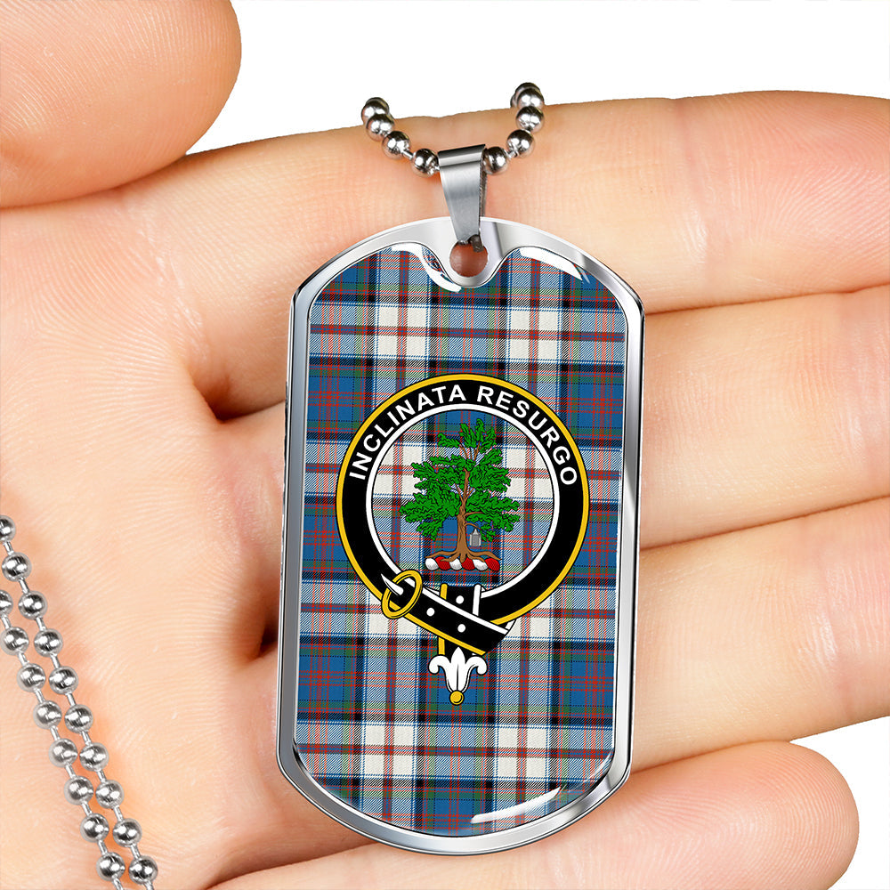 Cooper Dress #2 Ancient Clan Badge Classic Tartan Dog Tag Necklace