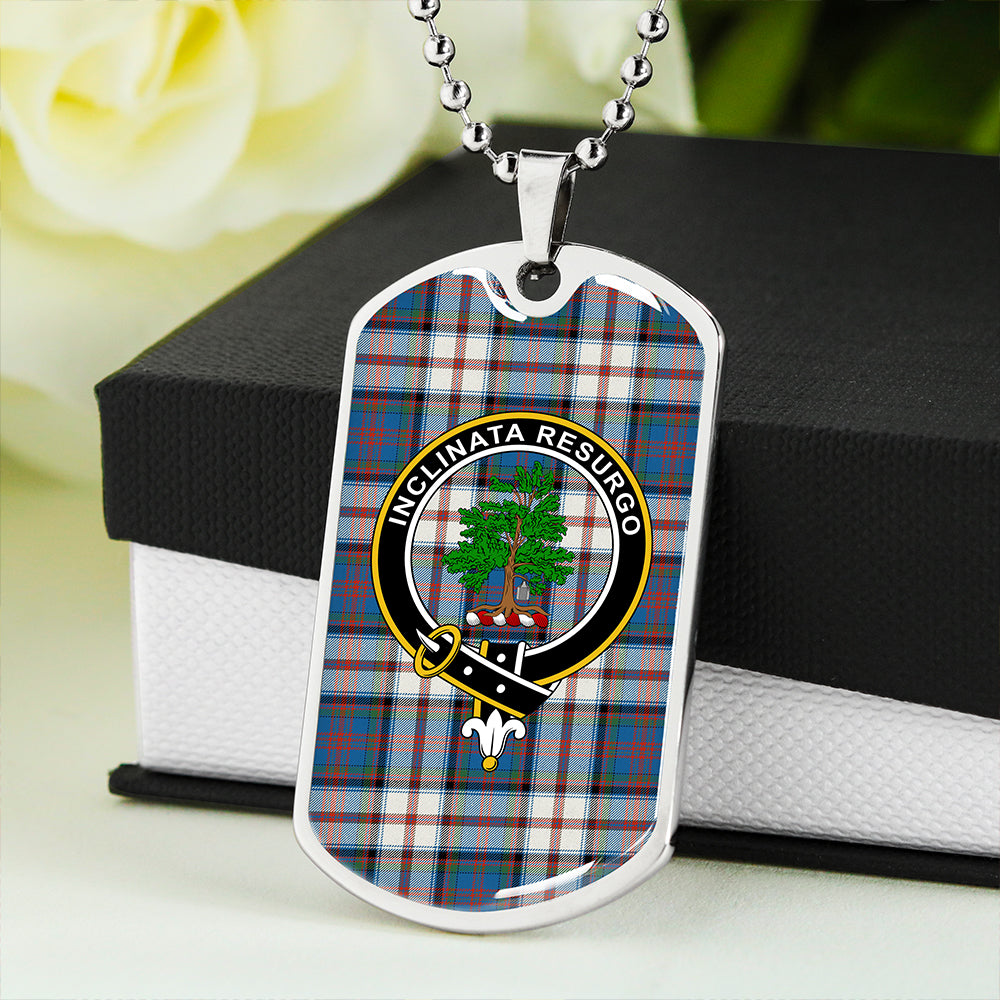 Cooper Dress #2 Ancient Clan Badge Classic Tartan Dog Tag Necklace