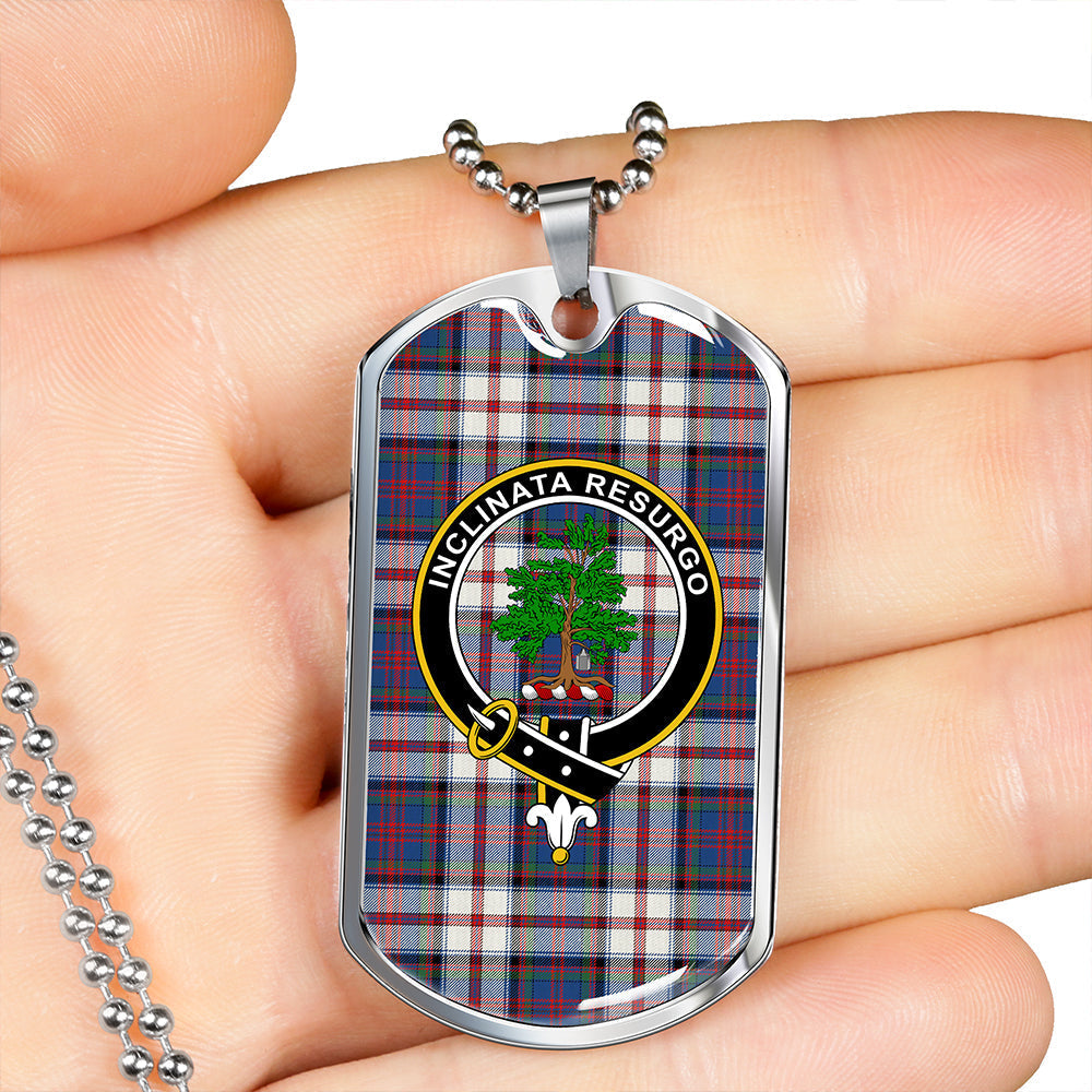 Cooper Dress #2 Modern Clan Badge Classic Tartan Dog Tag Necklace